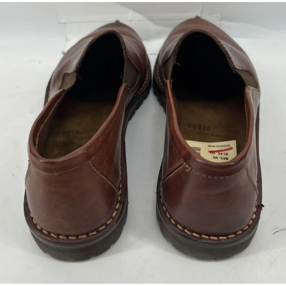 Cole Haan Brantley Slip On Split Toe Loafers Cognac Brown F0925 Men's 11N NEW